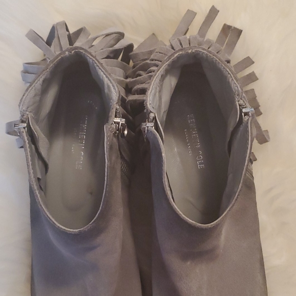Kenneth Cole Black Label Grey Booties Size 41 - Picture 3 of 5